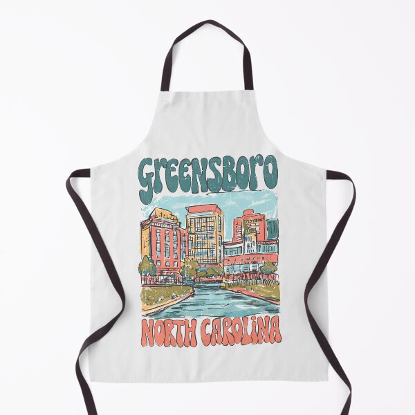 Item preview, Greensboro North Carolina Cute Skyline Colorful City designed and sold by HowToCanadian.