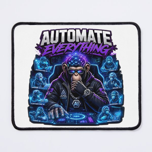 Item preview, Automate Everything AI Ape designed and sold by ApePop.