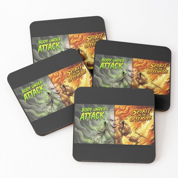 Item preview, Body Under Attack Spirit On The Offensive - Warrior Art designed and sold by SlavicKemp.