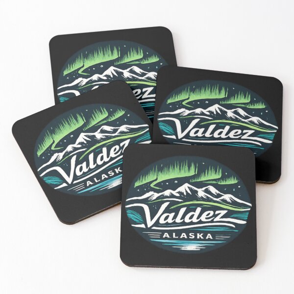 Item preview, Valdez Alaska and the northern lights designed and sold by DamioPolArt.