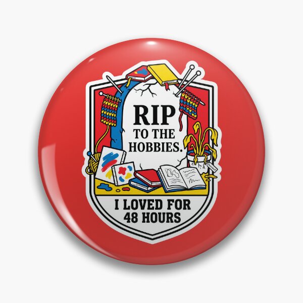 Item preview, RIP To The Hobbies Funny ADHD Shirt, Hyperfixation Humor Tee, Craft Hobby Collector Graphic, Creative Burnout Meme Apparel designed and sold by KAYJAY DESIGNS.