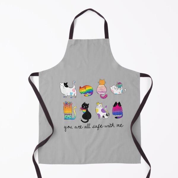 Item preview, LGBTQ Flag Cats You are All Safe with Me Gay Pride Ally Cat designed and sold by mjohnson9.