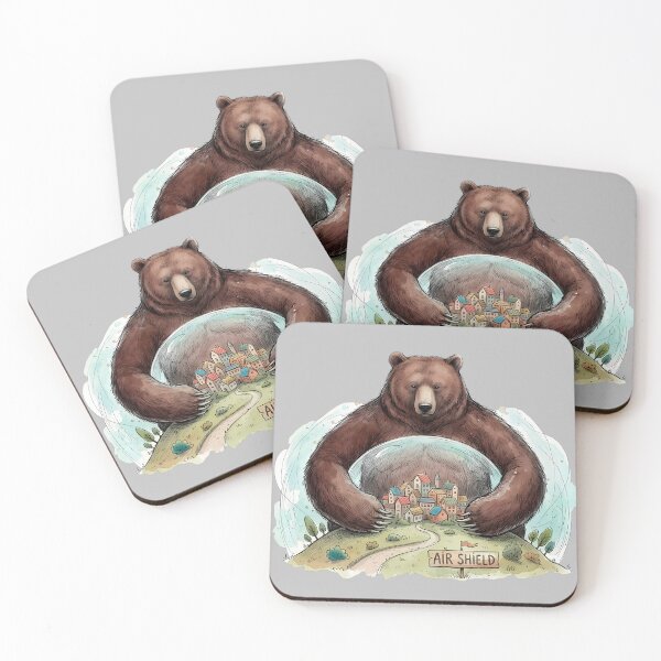 Item preview, Guardian of the Cozy Village watercolor art designed and sold by SoulPT.