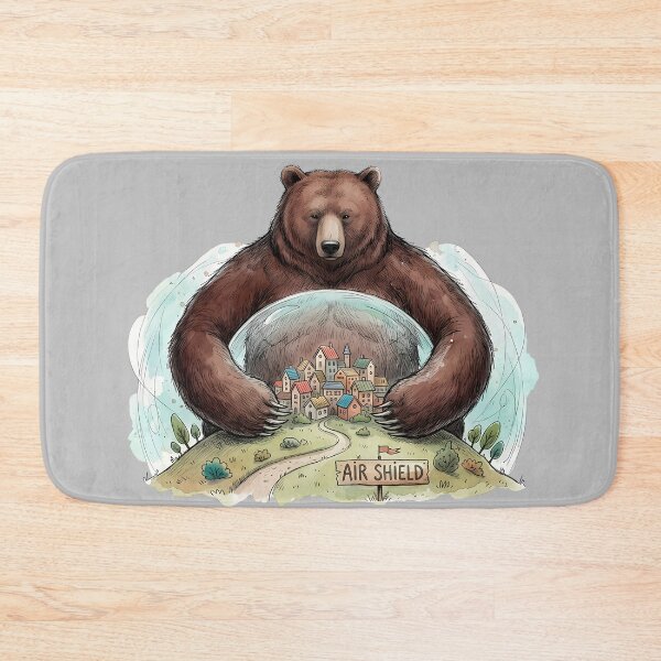 Item preview, Guardian of the Cozy Village watercolor art designed and sold by SoulPT.