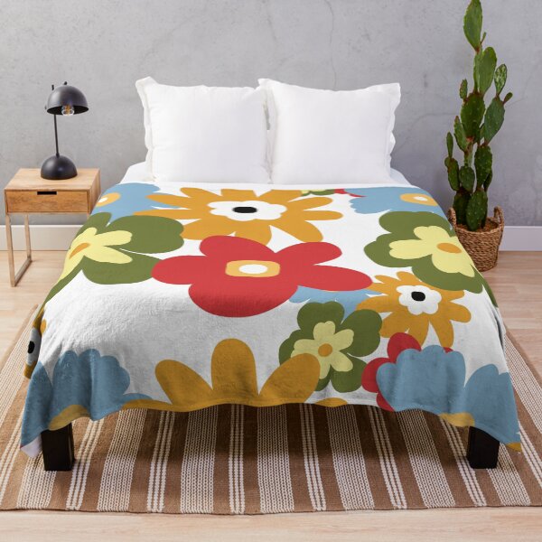 Item preview, Retro 70s Flower Power Seamless Pattern designed and sold by Ailiida.