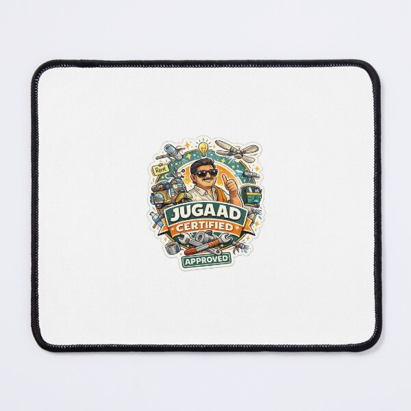 Item preview, JUGAAD CERTIFIED Funny Indian Engineering Sticker designed and sold by svmkr.