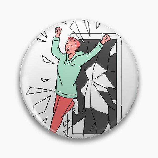 Item preview, Digital Detox Mental Health Graphic - Breaking Free From Phone Art designed and sold by GraphixByHub.