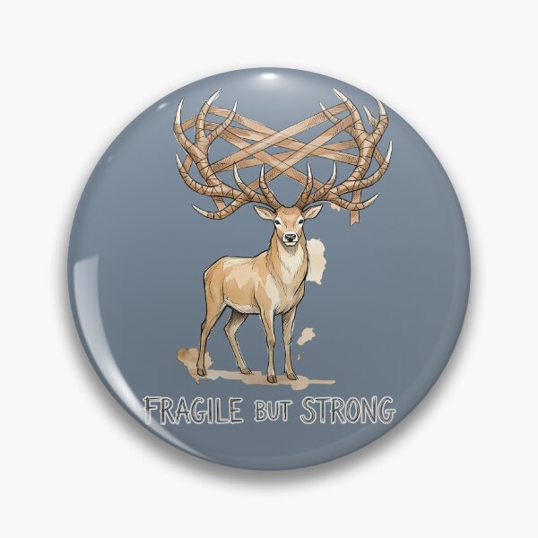 Item preview, Fragile But Strong: Resilient Stag Illustration designed and sold by SoulPT.