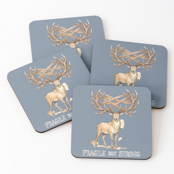 Item preview, Fragile But Strong: Resilient Stag Illustration designed and sold by SoulPT.