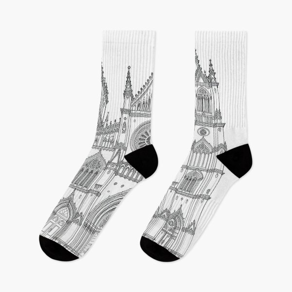Aperçu de l'œuvre Gothic Cathedral Line Art – Intricate Architectural Sketch of Ornate Cathedral Facade | Symmetrical Vintage Ink Drawing créée et vendue par PixPixari.