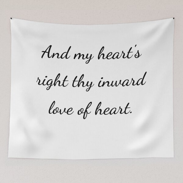Item preview, "And my heart's right thy inward love of heart." - handwriting black designed and sold by ariksworld.