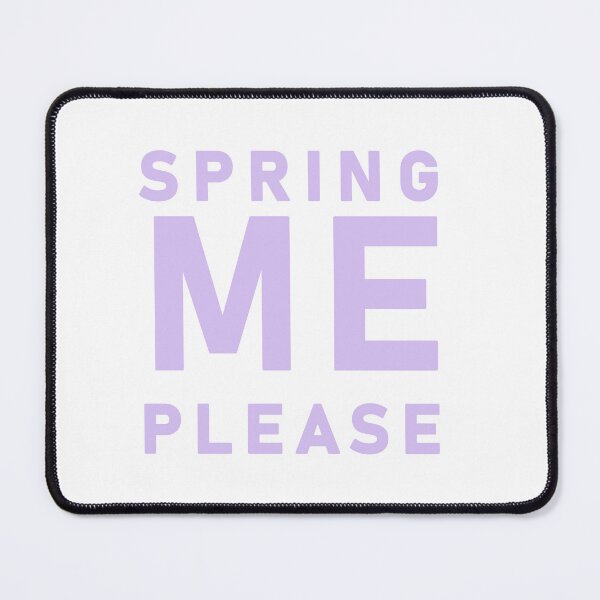 Item preview, Spring Me Please Pastel Purple Typography designed and sold by LekkieStudioArt.