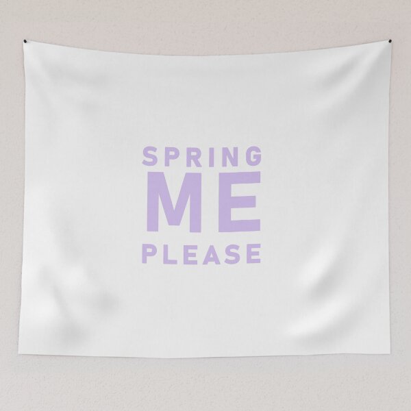 Item preview, Spring Me Please Pastel Purple Typography designed and sold by LekkieStudioArt.