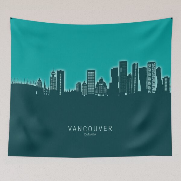 Item preview, Vancouver Canada Skyline designed and sold by ArtPrints.