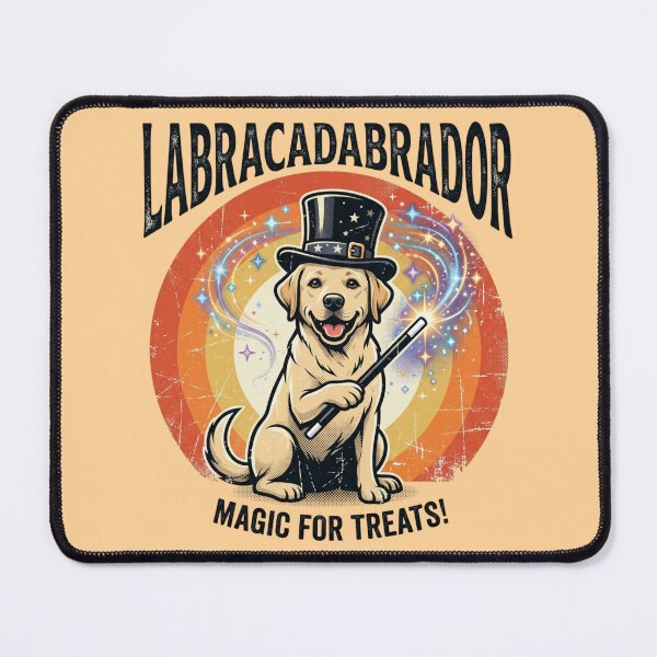 Item preview, Labracadabrador Funny Magic Dog Joke Labrador Lover Gift Retro Vintage Humor designed and sold by Im-Ara.