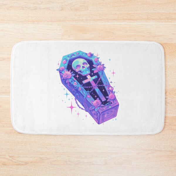 Item preview, Pastel Goth Coffin Skeleton Portrait Art designed and sold by Tinycraftyalien.