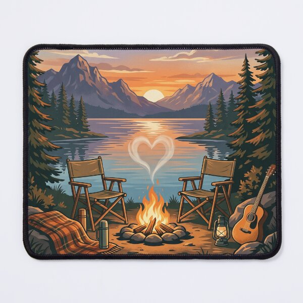 Item preview, Couples Who Camp Together Stay Together - Romantic Campfire Design designed and sold by PGRprint.