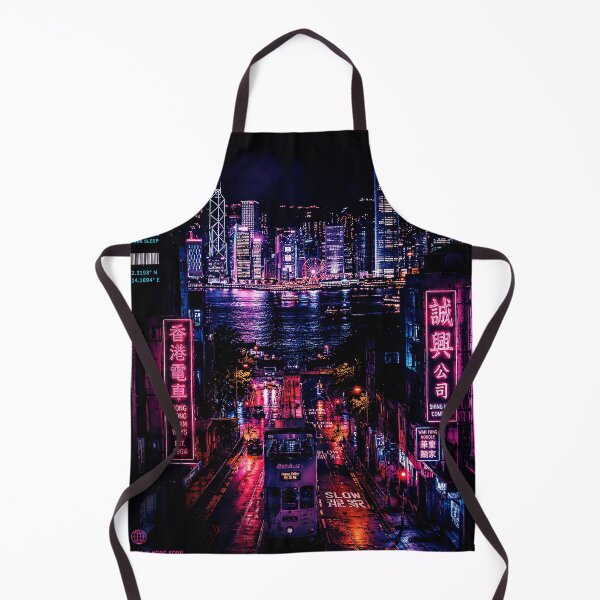 Item preview, Neon Cyber City Reflections in a Rainy Futuristic Night designed and sold by ferminhays.