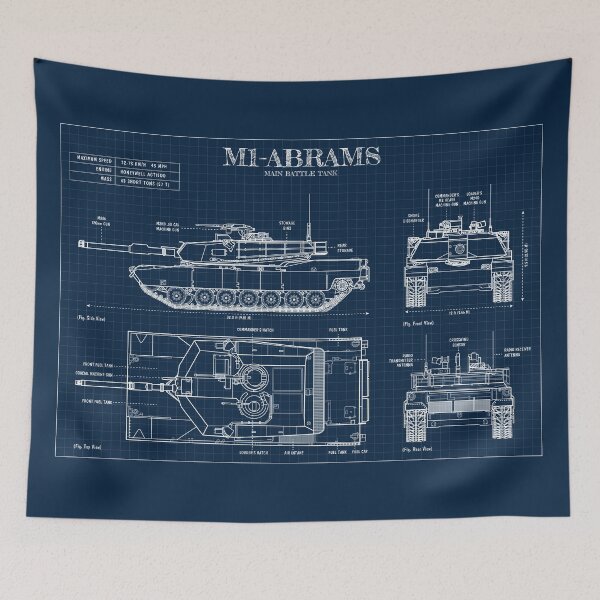 Item preview, M1 ABRAMS- Main Battle Tank (Navy Blueprint) designed and sold by BGALAXY.