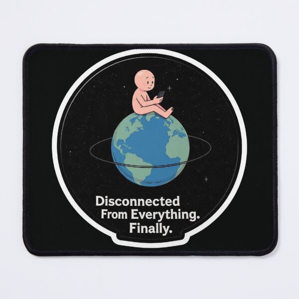 Item preview, Disconnected From Everything Finally Space Person Funny Design designed and sold by BooDesignStudio.