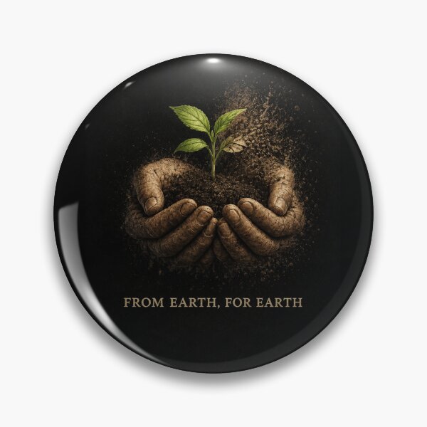 Item preview, From Earth For Earth Environmental Awareness Nature Conservation Sustainability Design designed and sold by OrbitOfMind.