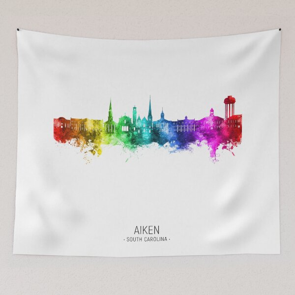 Item preview, Aiken South Carolina Skyline designed and sold by ArtPrints.
