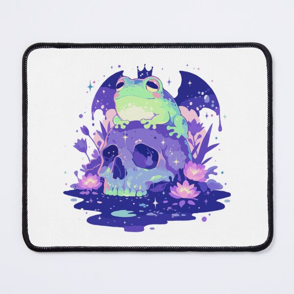 Item preview, Cute Pastel Goth Frog With Wings Art designed and sold by Tinycraftyalien.
