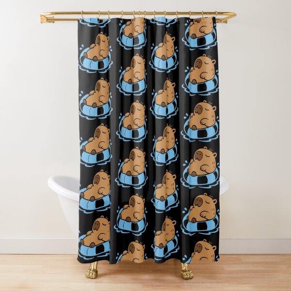 Item preview, Lindo capibara flotando en un flotador inflable para piscina. designed and sold by MavtM.