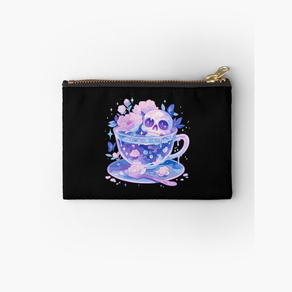 Item preview, Pastel Goth Skull Tea Cute Creepy Art designed and sold by Tinycraftyalien.