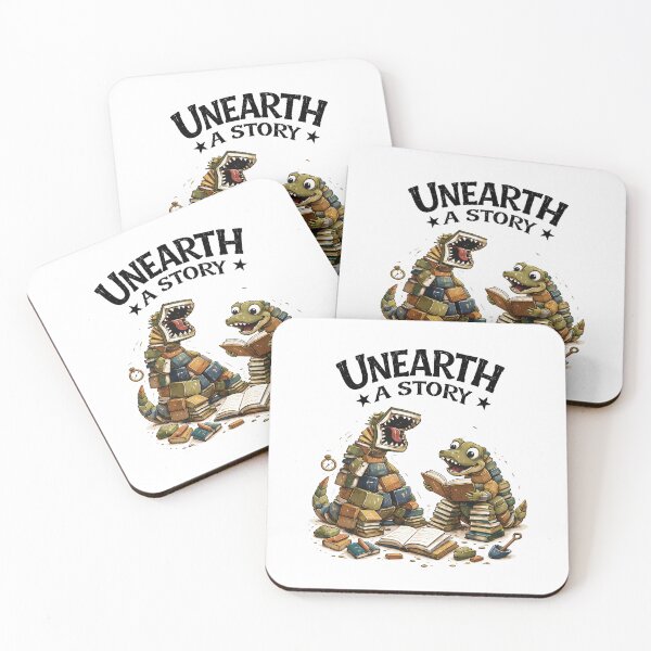 Item preview,  Unearth A Story Summer Reading 2026 Shirt, Dinosaur Book Stack, Retro Prehistoric Dinosaur, Librarian Teacher Reader, Book Lover Gift designed and sold by Ezim-Rambic.