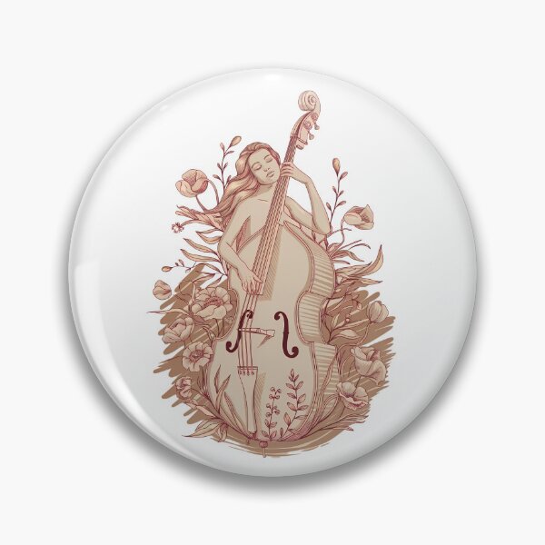 Item preview, Woman with a Double Bass - International Jazz Day designed and sold by Art-Arcade6.