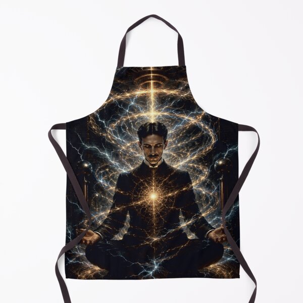 Item preview, Nikola Tesla Meditation - Energy Frequency Vibration Art - Sacred Geometry Spiritual Science Poster designed and sold by Lumawear .