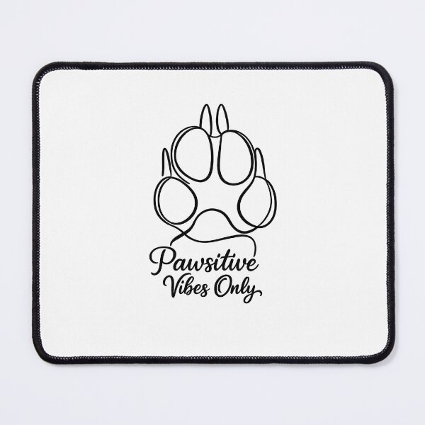 Item preview, Pawsitive Vibes Only , Cute Dog Paw Positive Quote for Dog Lovers designed and sold by GGAUL.