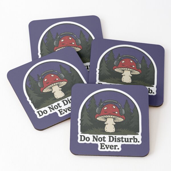 Item preview, Do Not Disturb Ever Mushroom Headphones Forest Funny Design designed and sold by BooDesignStudio.