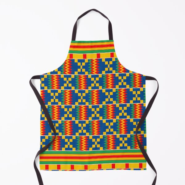 Item preview, Vibrant Kente-Inspired Tribal Pattern | African Geometric Seamless Design in Blue, Red, Yellow & Green designed and sold by WheresMyMojo.