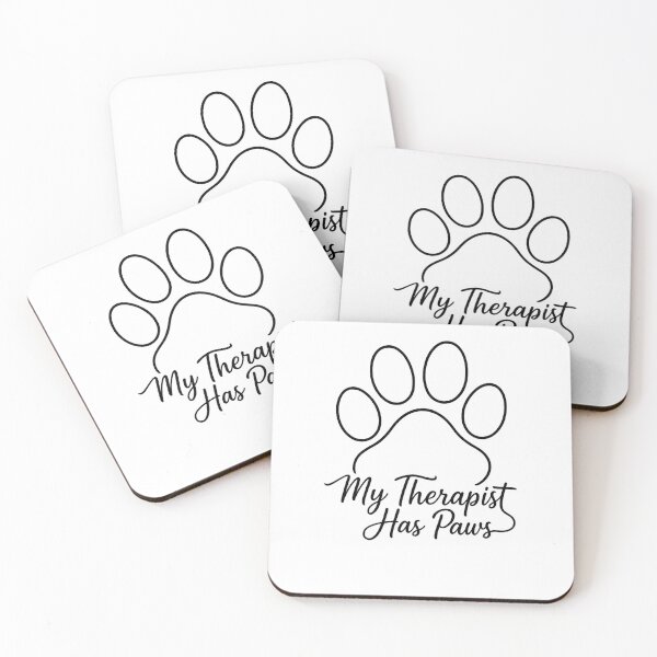 Item preview, My Therapist has paws , Cute Dog Paw Positive Quote for Dog Lovers designed and sold by GGAUL.