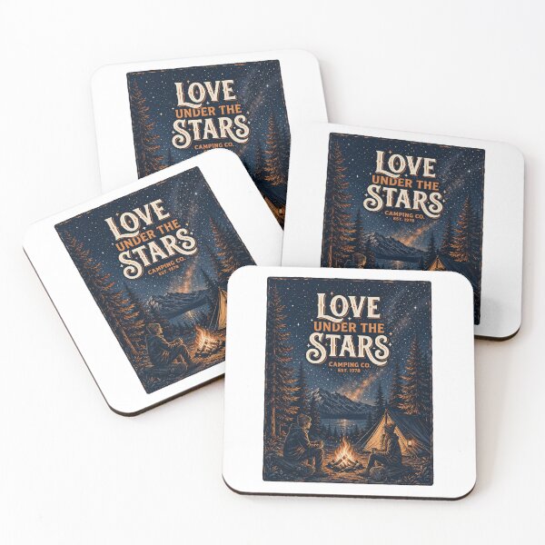 Item preview, Love Under The Stars Romantic Camping And Stargazing Design designed and sold by PGRprint.