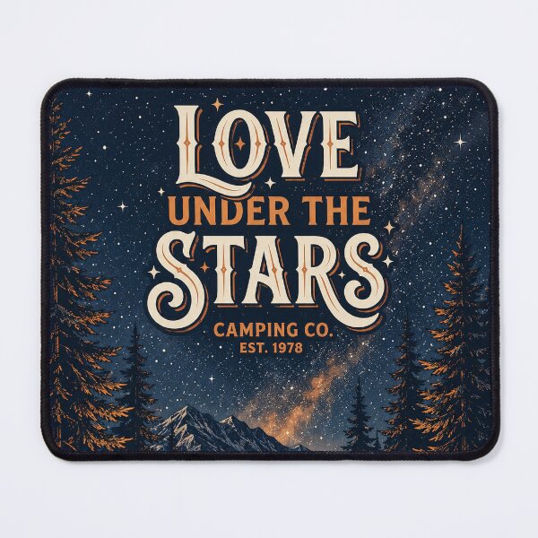Item preview, Love Under The Stars Romantic Camping And Stargazing Design designed and sold by PGRprint.
