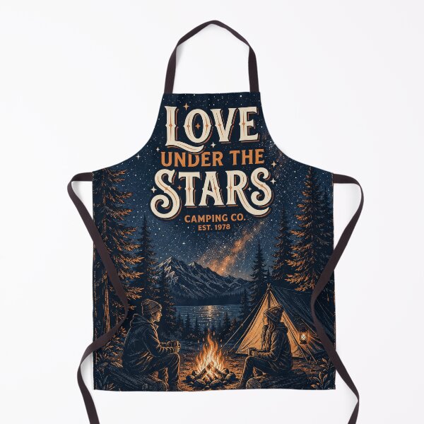 Item preview, Love Under The Stars Romantic Camping And Stargazing Design designed and sold by PGRprint.