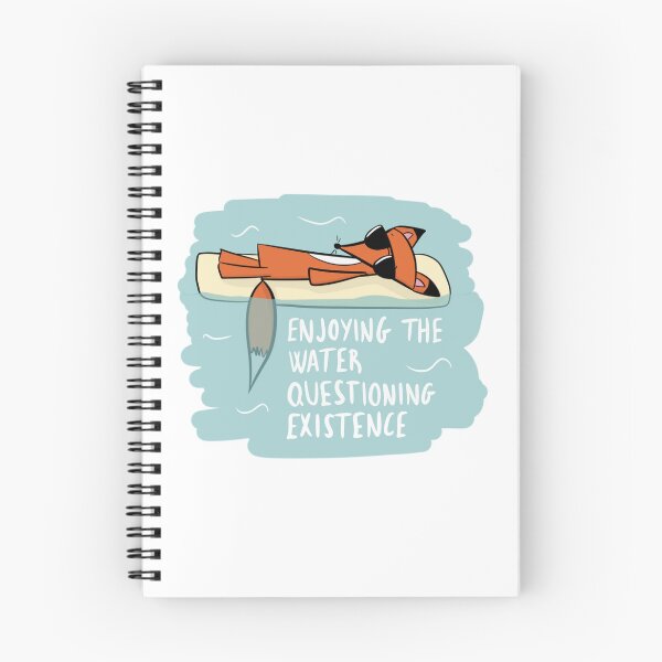 Item preview, Enjoying The Water Questioning Existence Funny Fox designed and sold by DesignFreakArt.