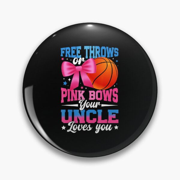 Item preview, Free Throws or Pink Bows Uncle Loves You Gender Reveal designed and sold by allistermariam.
