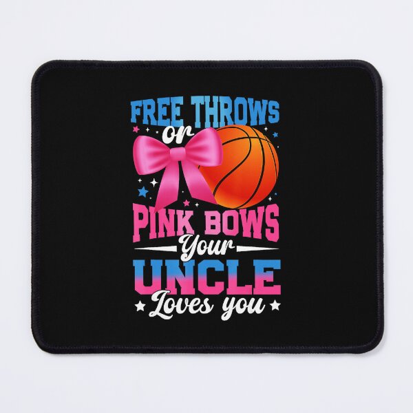 Item preview, Free Throws or Pink Bows Uncle Loves You Gender Reveal designed and sold by allistermariam.