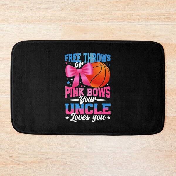 Item preview, Free Throws or Pink Bows Uncle Loves You Gender Reveal designed and sold by allistermariam.