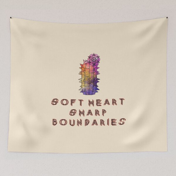 Item preview, Soft Heart Sharp Boundaries Funny Cactus Gift designed and sold by GraphicComet.