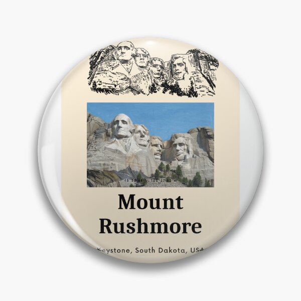 Item preview, Mount Rushmore Marker Art - Hand-Drawn Presidential Monument Illustration designed and sold by Kluzioshop.