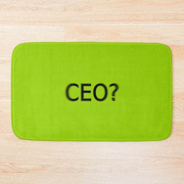 Item preview, CEO Supreme Green Question Unique Artwork Sign designed and sold by Doctor Schtrudel.