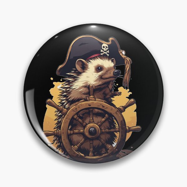 Item preview, Captain Prickles | Pirate Hedgehog Adventure Art designed and sold by halibutgoatramb.