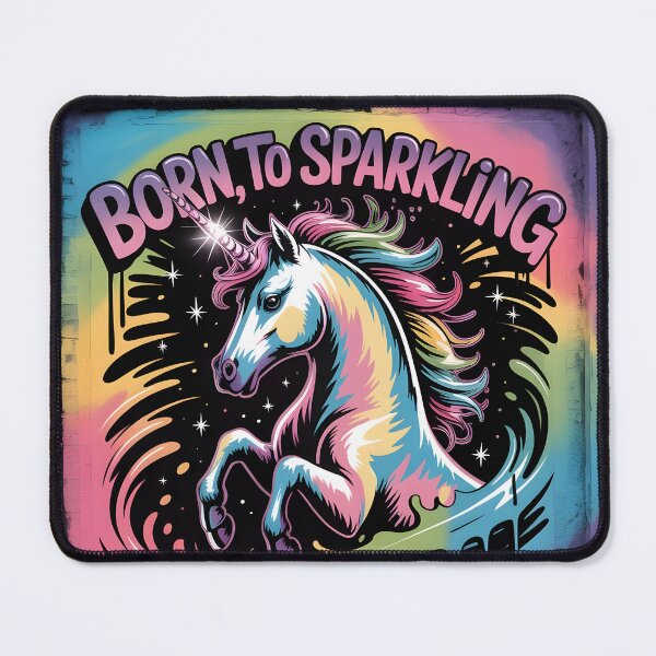 Item preview, Born to sparkling with unicorn designed and sold by BohoShopHU.
