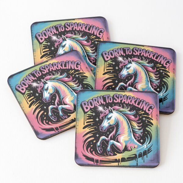 Artikelvorschau, Geboren, um mit Einhorn zu funkeln entworfen und verkauft von BohoShopHU.