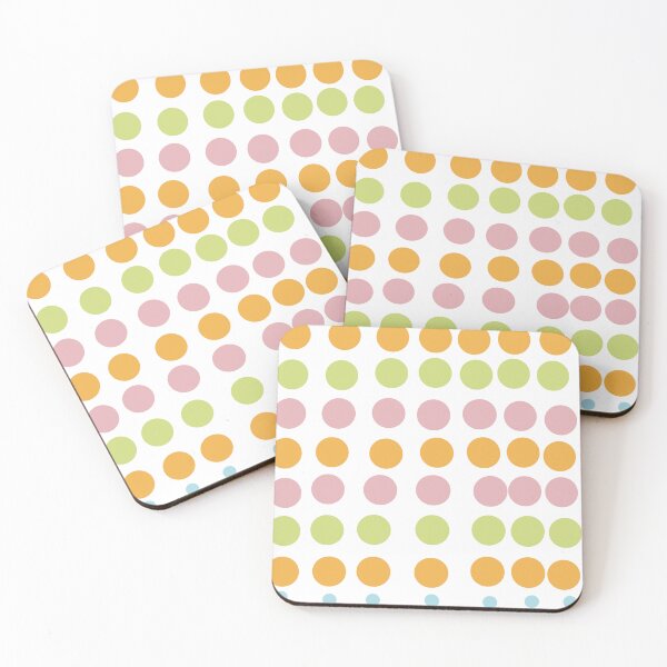 Item preview, Retro Pastel Polka Dot Grid Geometric Pattern designed and sold by Ailiida.